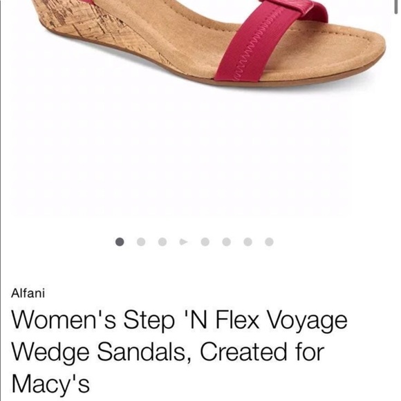 Alfani Women's Step 'N Flex Voyage Wedge Sandals, Macy's Espadrilles Sz 5.5 - Picture 6 of 12